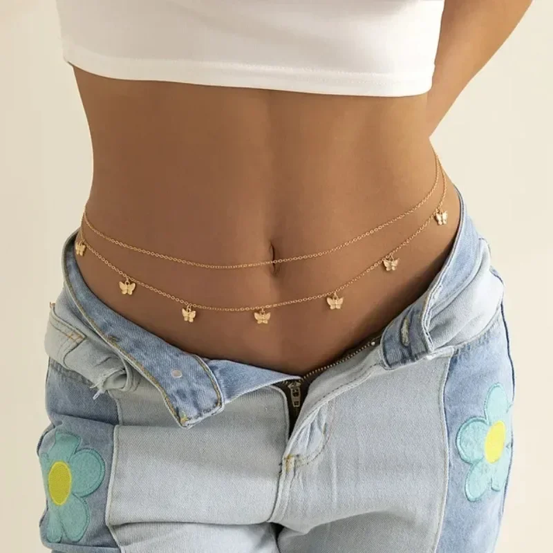 Body Jewelry - ใหม่ Charm เซ็กซี่ Double Layer Butterfly