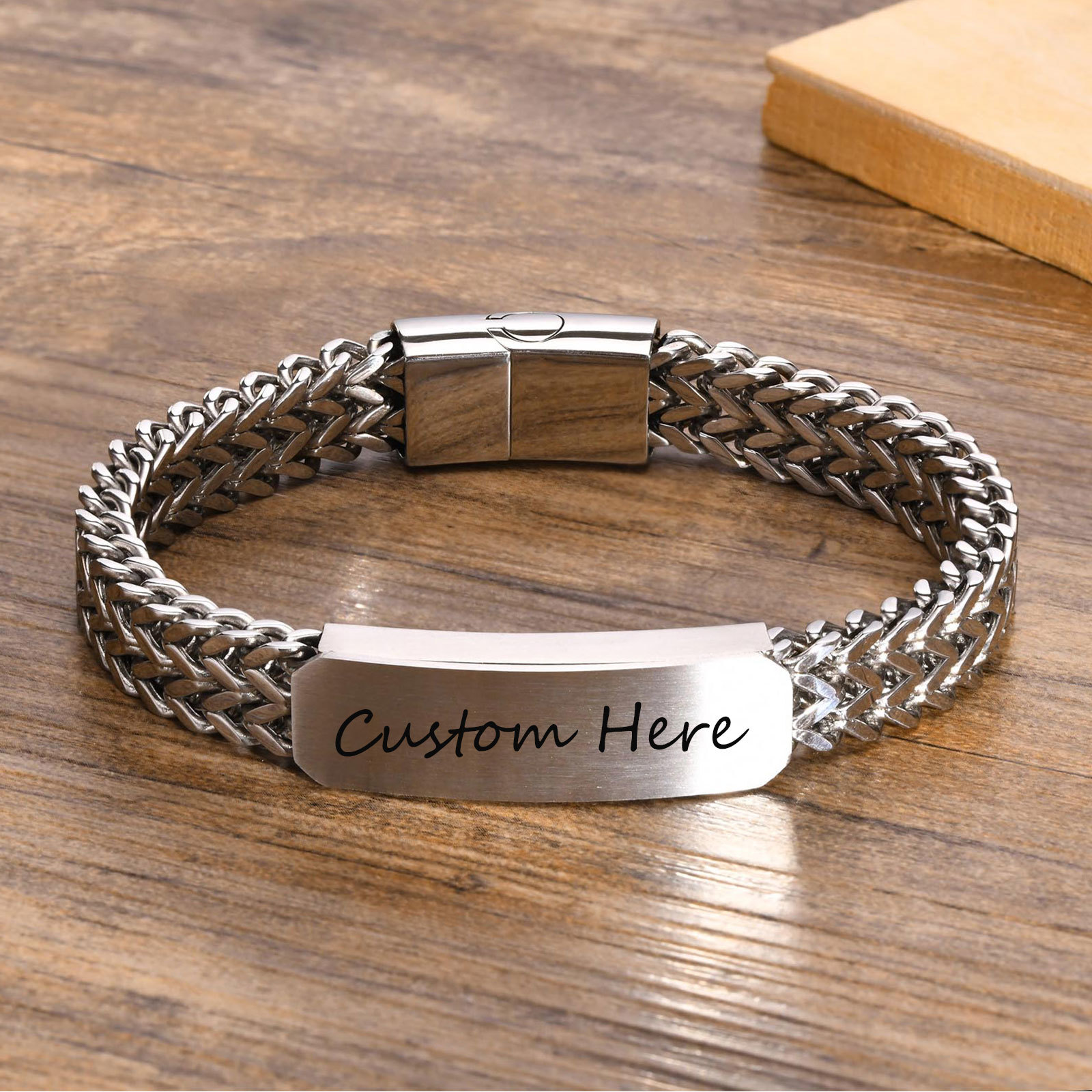 ฟรีปรับแต่งกำไลข้อมือสำหรับชาย - Cuban Link Chain 12Mm บทวิจารณ์และราคา