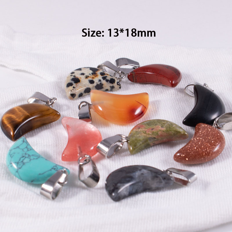 20 ชิ้น/ถุงหินธรรมชาติคริสตัล  - Crystal Pendant Necklace Natural Stone บทวิจารณ์และราคา