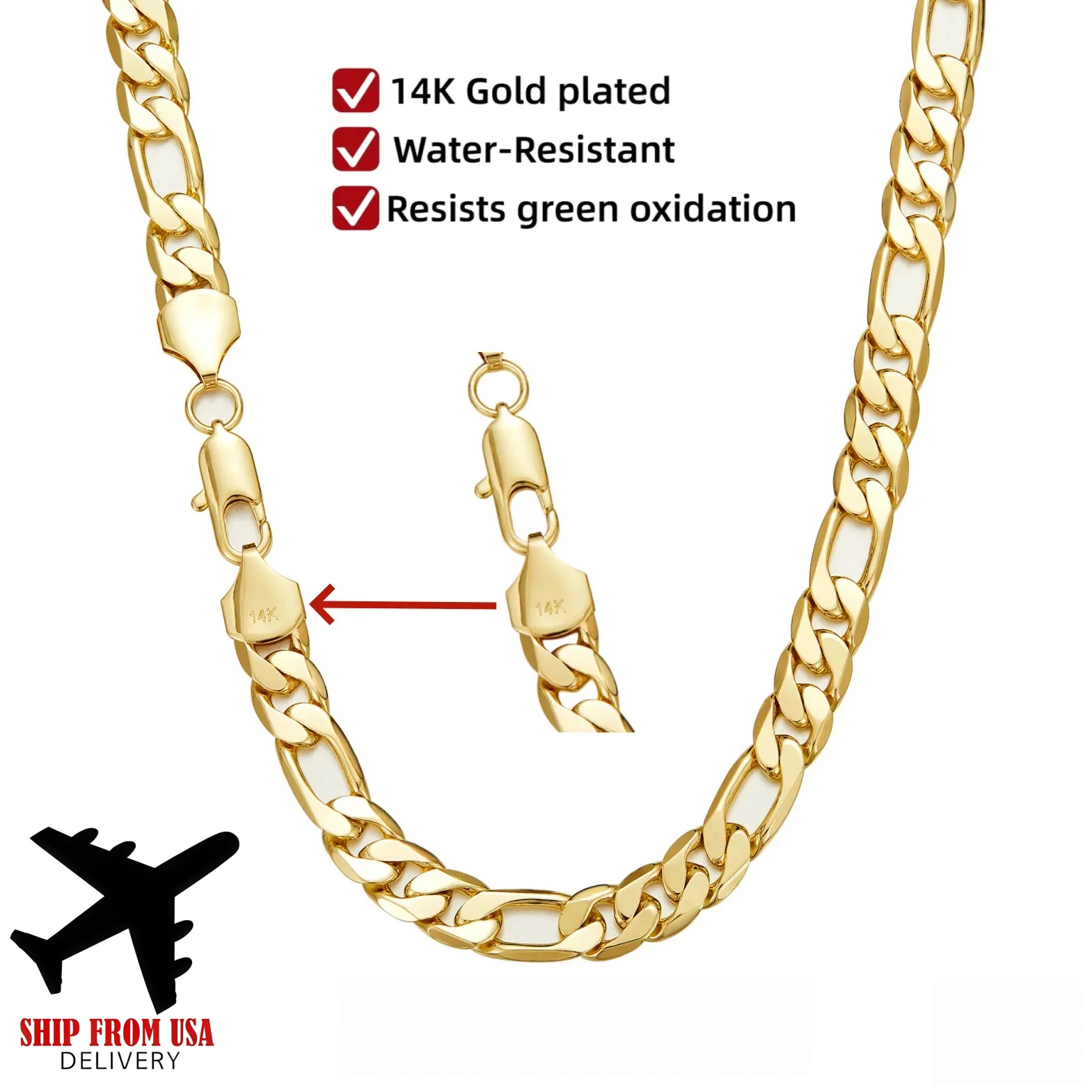 สร้อยคอแบบ Cuban Link ชุบทอง 1 - Cuban Link Chain 12Mm บทวิจารณ์และราคา
