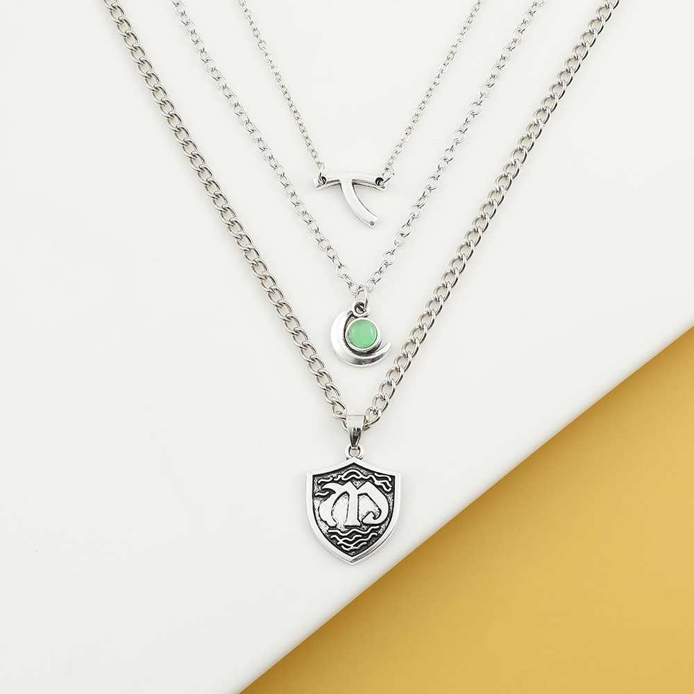สร้อยคอแบบสั้นหลายชั้น ลายการ์ - Anime Pendant Necklace บทวิจารณ์และราคา