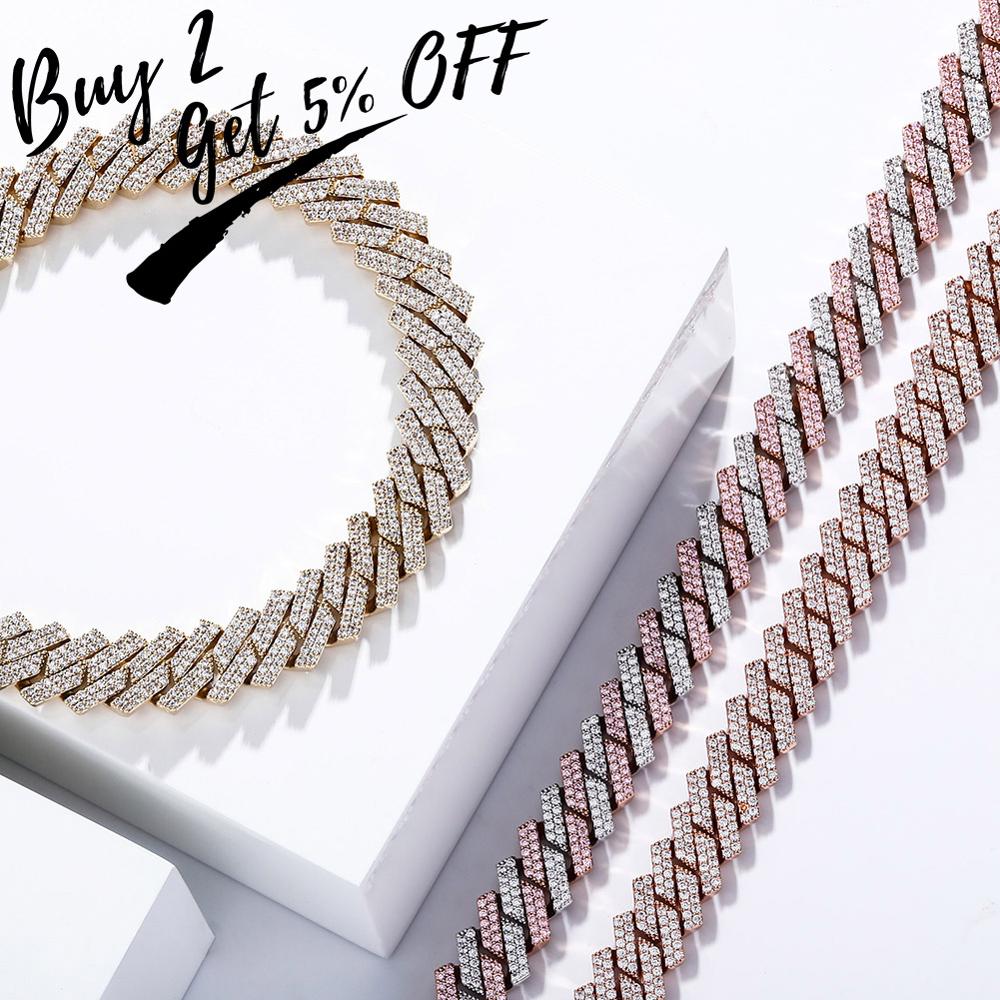 TOPGRILLZ 12มม./14มม.Iced Micr - Cuban Link Chain 12Mm บทวิจารณ์และราคา