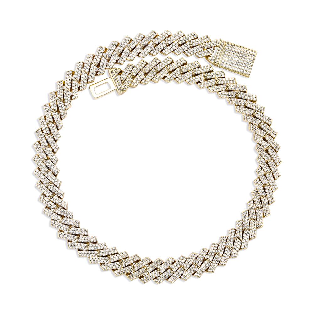 TOPGRILLZ 12มม./14มม.Iced Micr - Cuban Link Chain 12Mm บทวิจารณ์และราคา