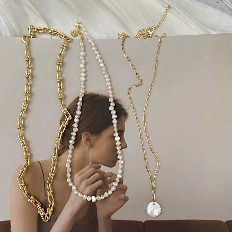 สร้อยคอจี้มุกน้ำจืดธรรมชาติสไต - Pearl Choker Necklace Vintage บทวิจารณ์และราคา
